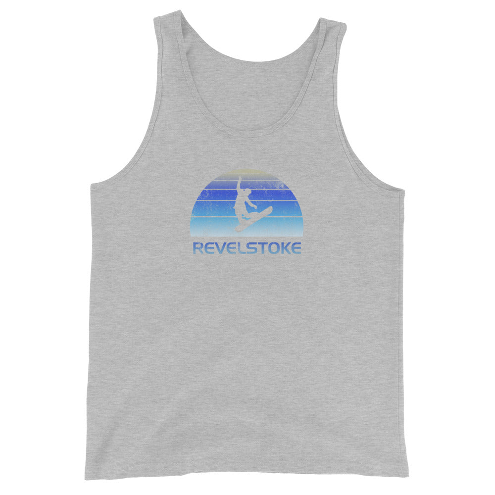 Vintage Revelstoke Canada Snowboard Fan Ski Cool Unisex Tank Top