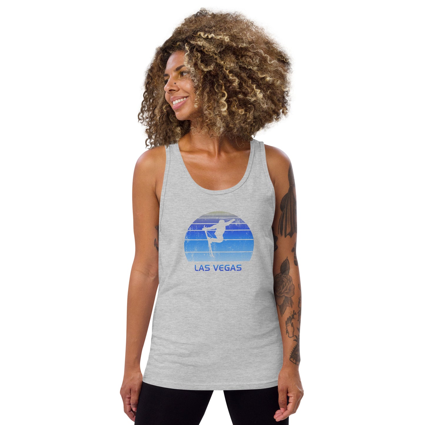 Funny Vintage Ski Las Vegas Nevada Unisex Tank Top