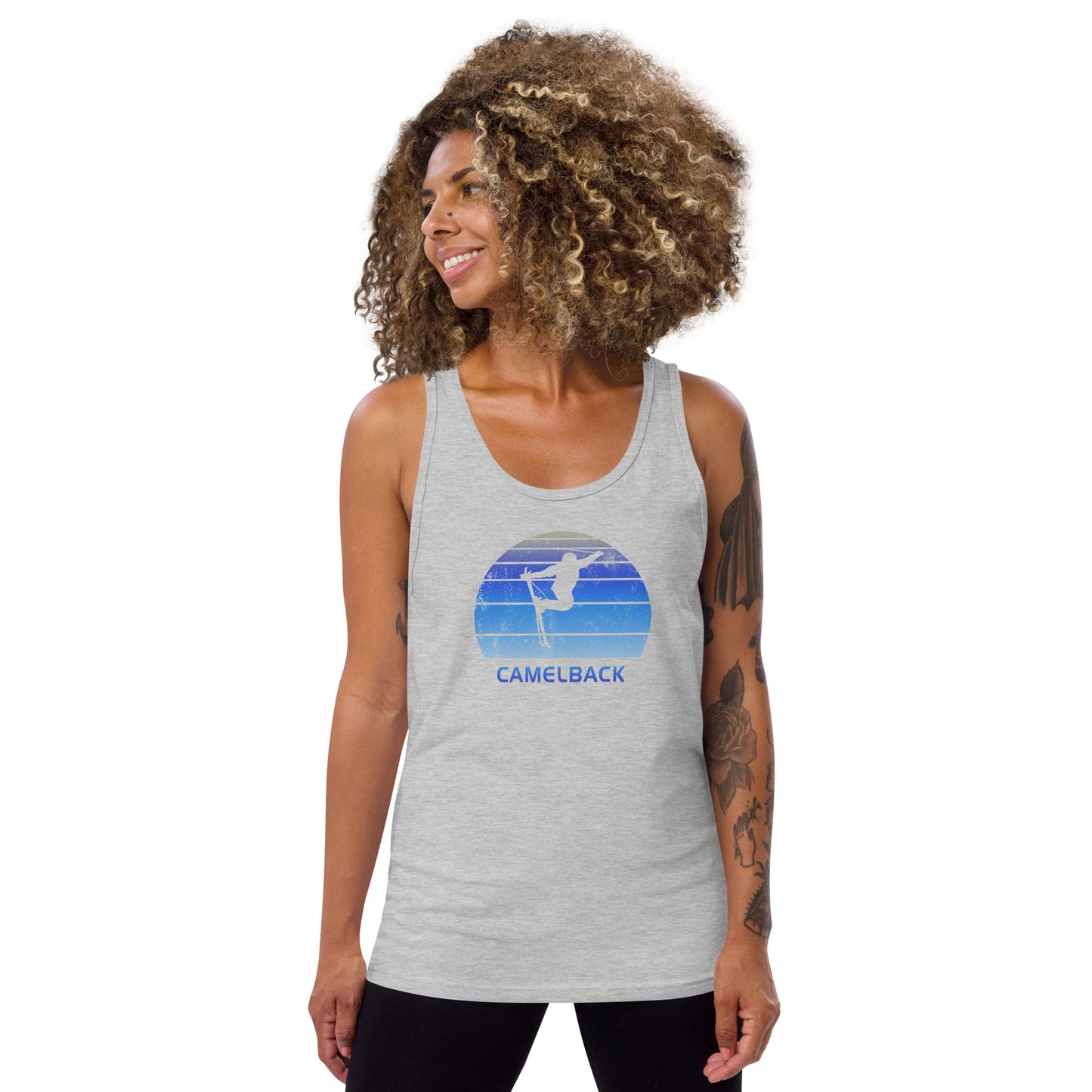 Funny Vintage Ski Camelback Arizona Unisex Tank Top