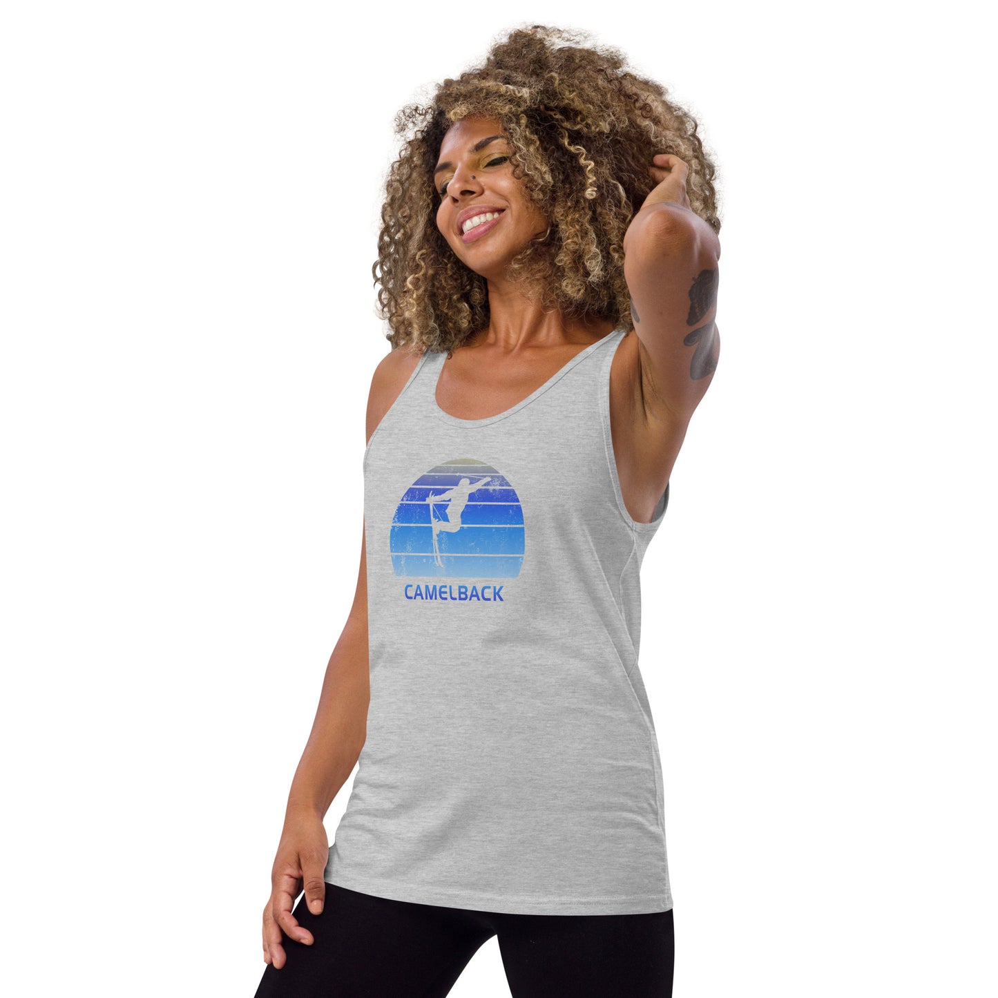Funny Vintage Ski Camelback Arizona Unisex Tank Top