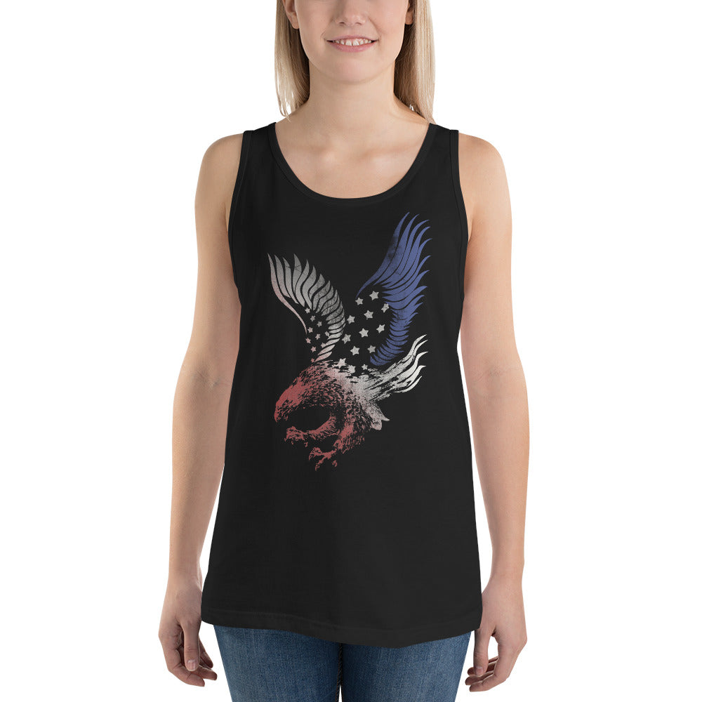 American Eagle USA Flag Patriotic 4th Of July Artistic Unisex Tank Top