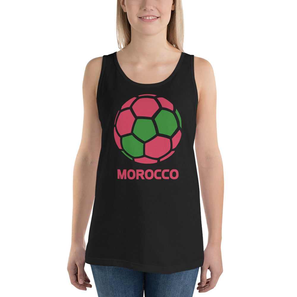 Morocco National Soccer Team Football Country Flag Pride Unisex Tank Top