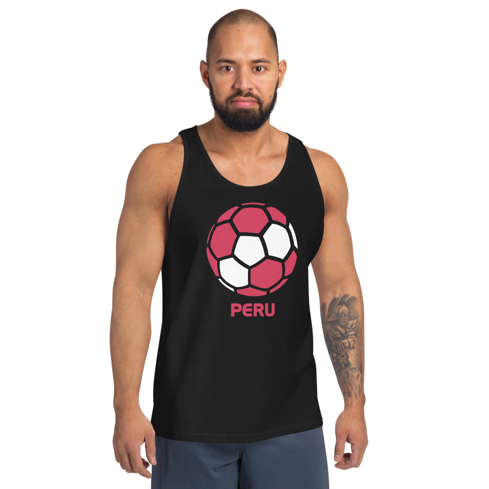 Peru National Soccer Team Football Country Flag Pride Unisex Tank Top