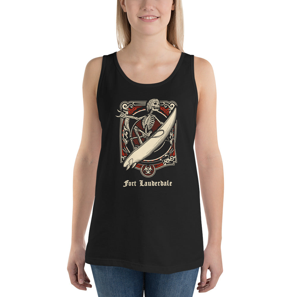 Cool Fort Lauderdale Florida Surfing Fan Surfer Unisex Tank Top