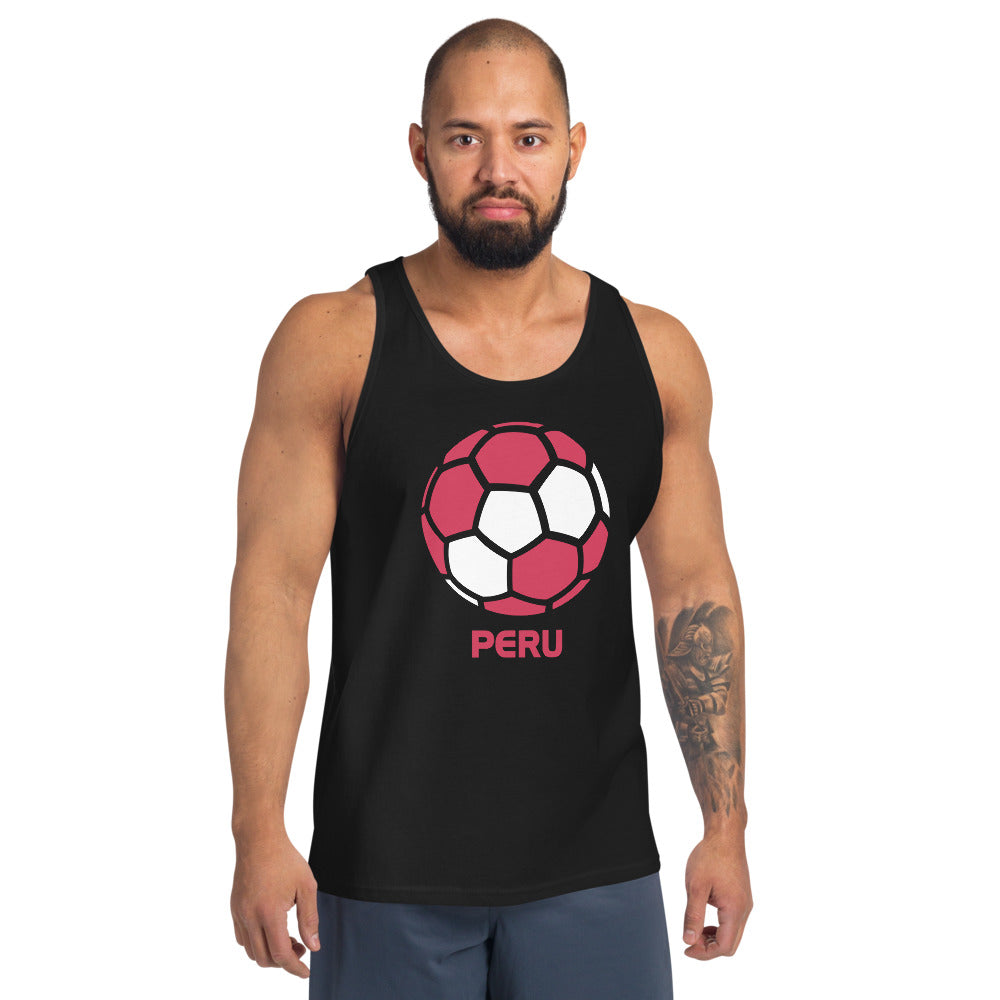 Peru National Soccer Team Football Country Flag Pride Unisex Tank Top