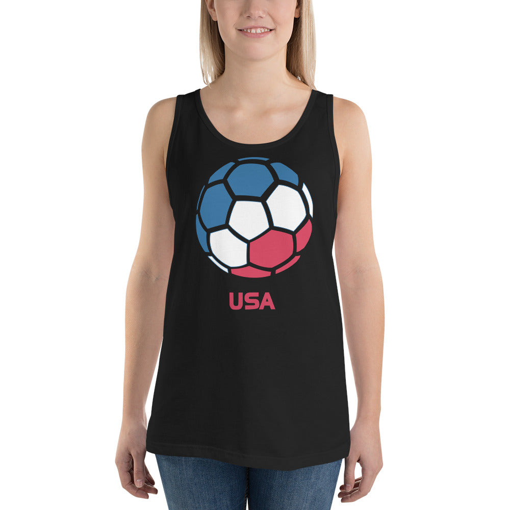 USA United States National Soccer Team Football Country Flag Pride Unisex Tank Top