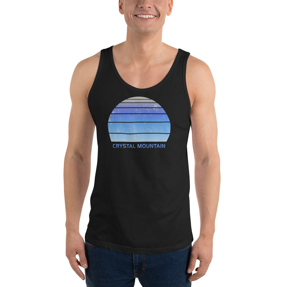 Retro Crystal Mountain Ski Skiing Fan Unisex Tank Top