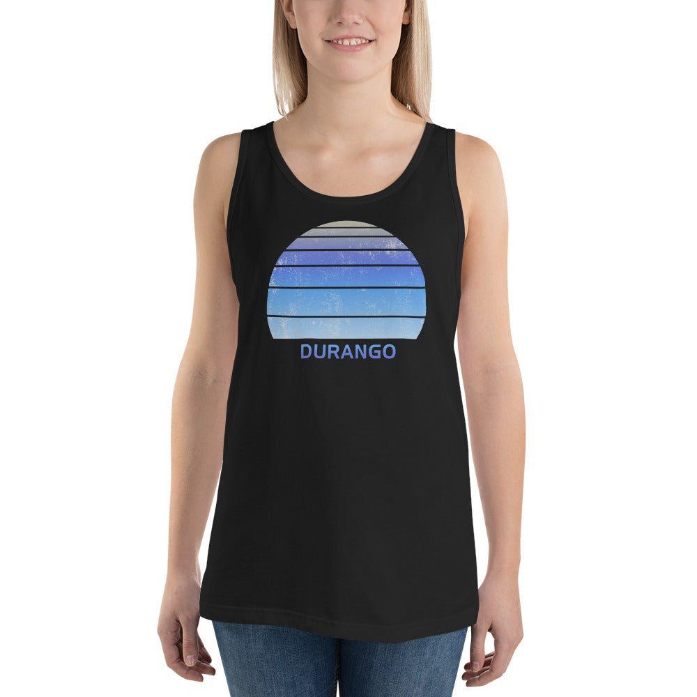 Retro Durango Colorado Ski Skiing Fan Unisex Tank Top