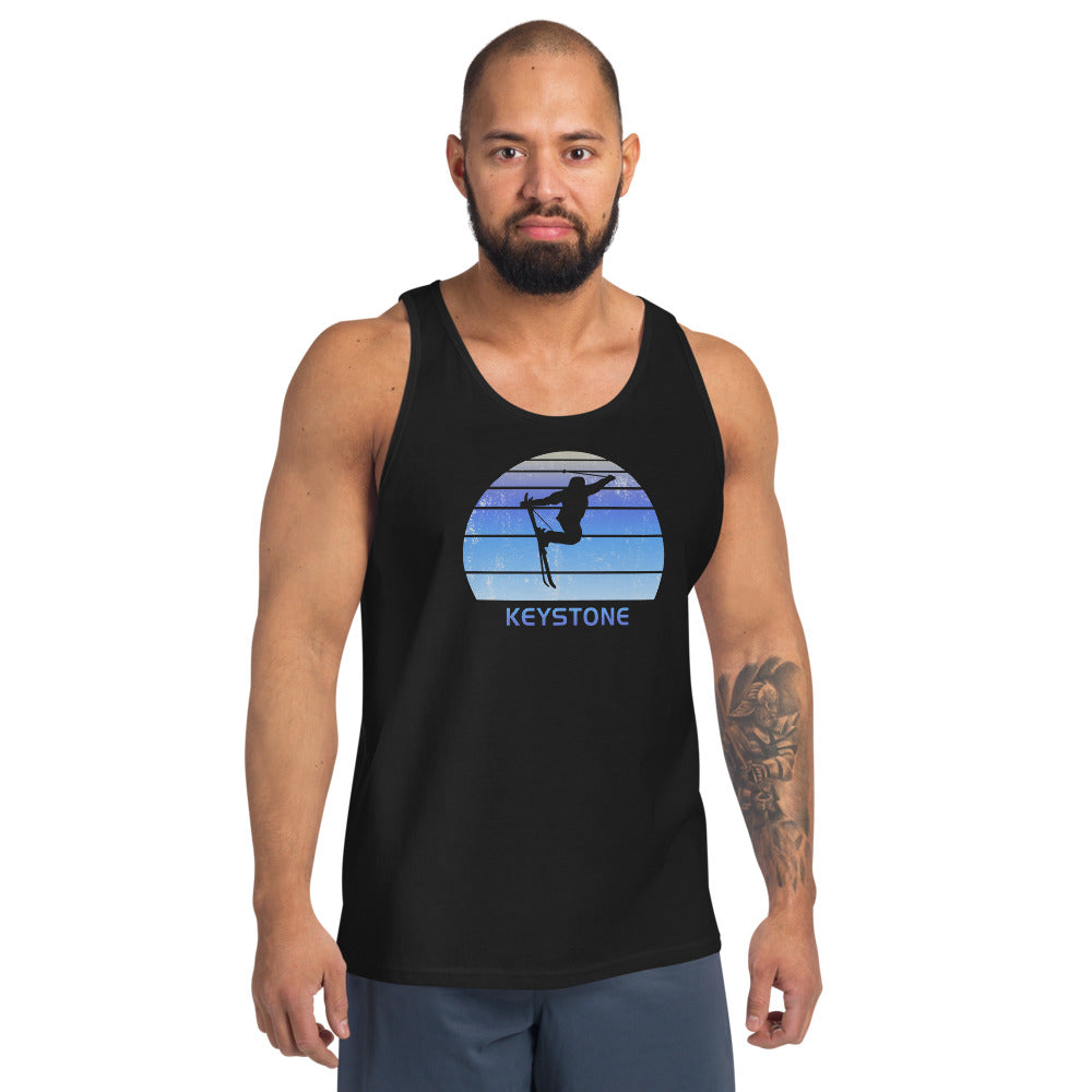 Retro Keystone Colorado Ski Skiing Fan Unisex Tank Top