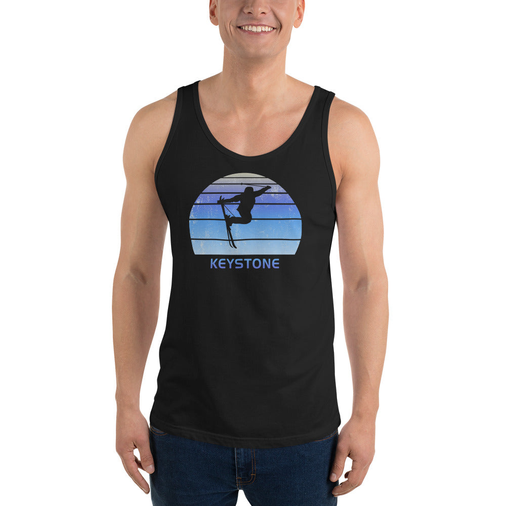 Retro Keystone Colorado Snowboarding Fan Unisex Tank Top