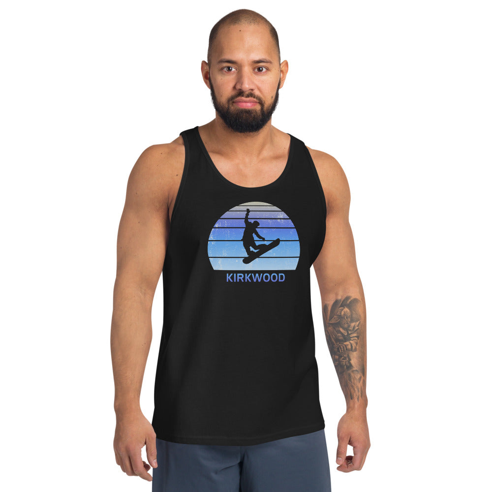 Retro Kirkwood California Snowboarding Fan Unisex Tank Top