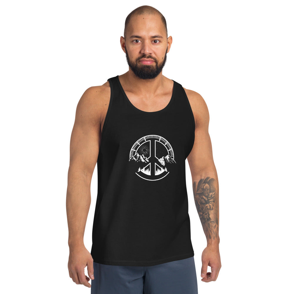 Skiing Snowboarding Camping Fan Unisex Tank Top