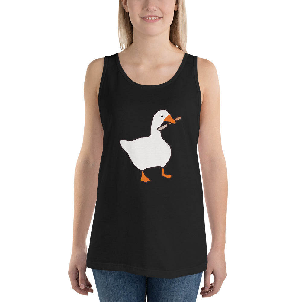 Untitled Goose Gamer Video Game Fan Funny Unisex Tank Top