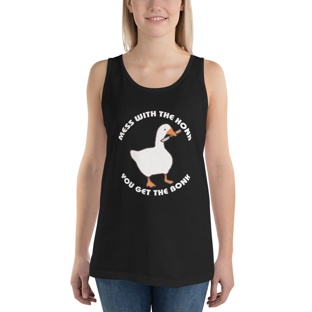 Untitled Goose Funny Honk Bonk Slogan Gamer Video Game Fan Unisex Tank Top