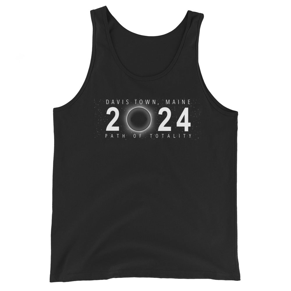 Solar Eclipse Davis Town Maine April 8 2024 Unisex Tank Top
