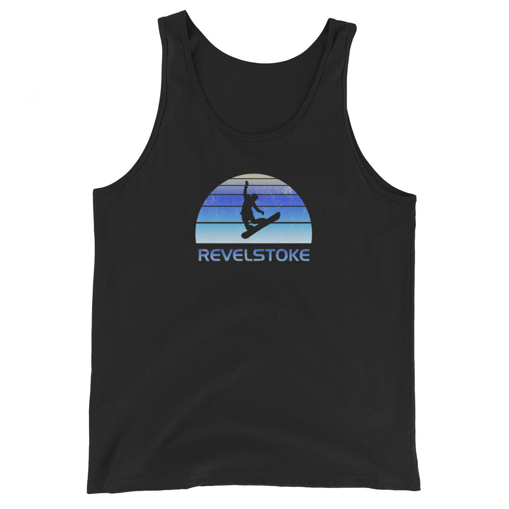 Vintage Revelstoke Canada Snowboard Fan Ski Cool Unisex Tank Top
