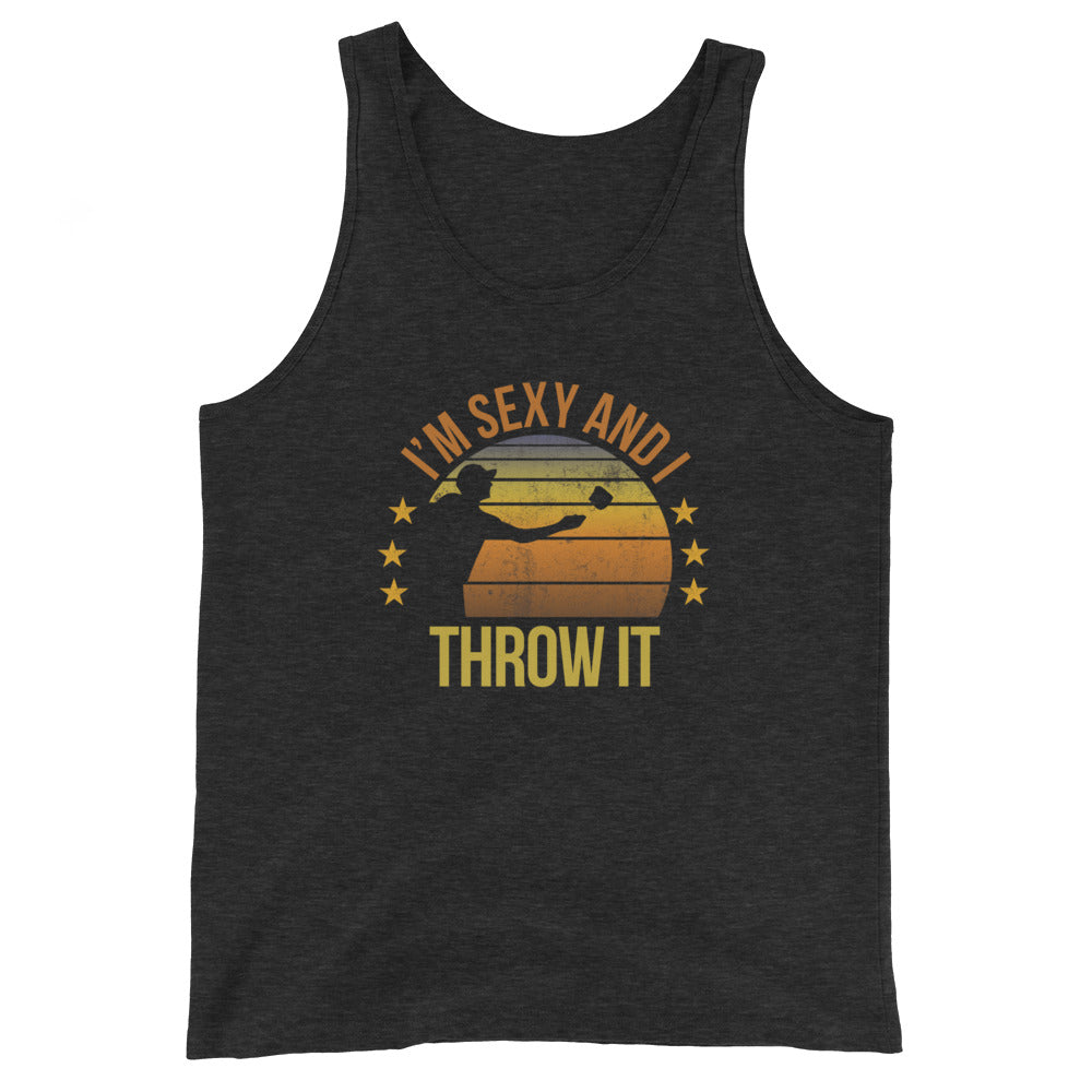 Funny Cornhole Fan Player Team Quote Joke Sarcastic Phrase Unisex Tank Top