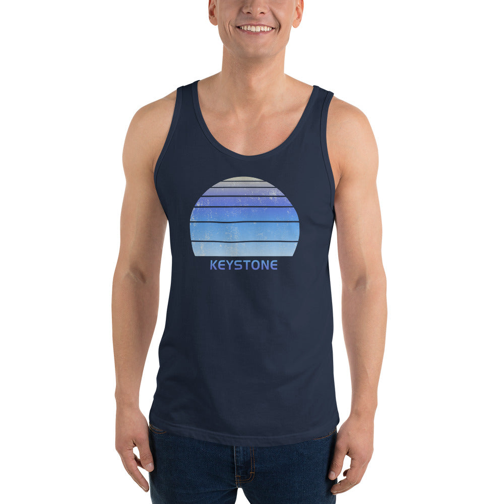 Retro Keystone Colorado Ski Skiing Fan Unisex Tank Top