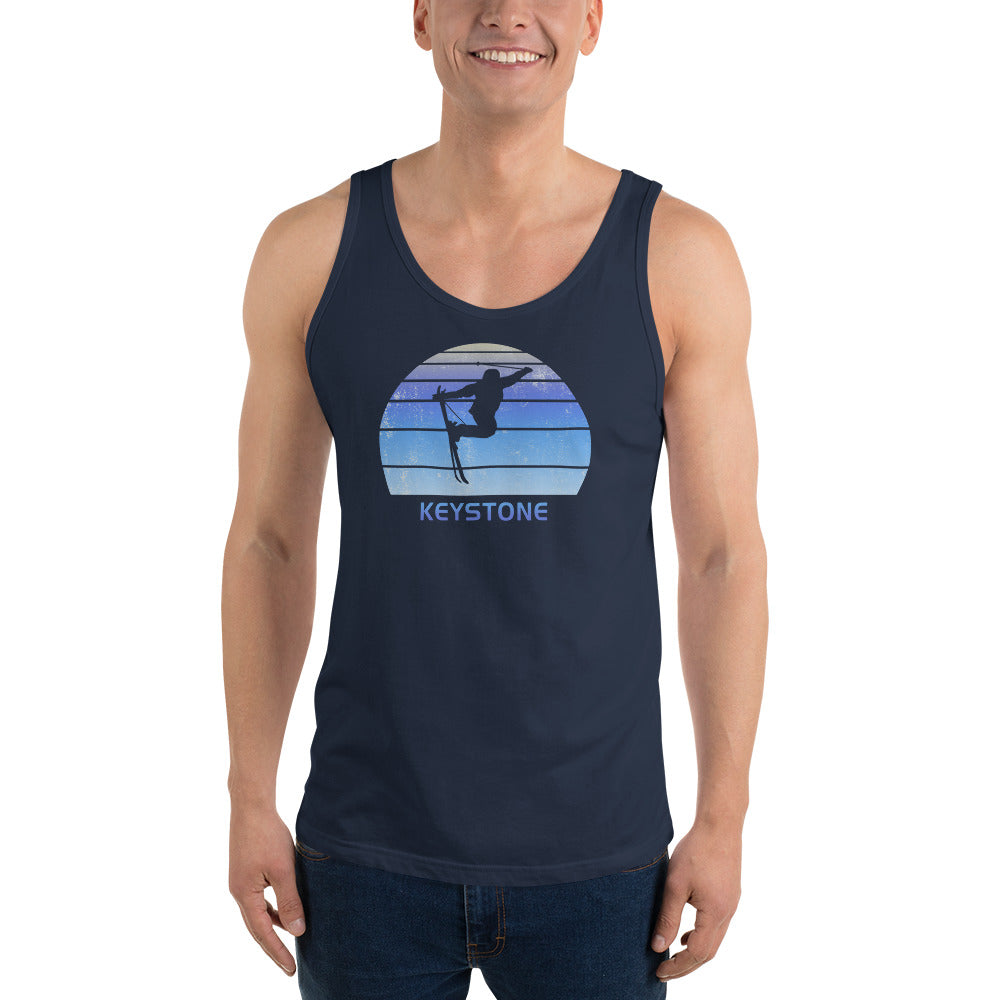 Retro Keystone Colorado Ski Skiing Fan Unisex Tank Top