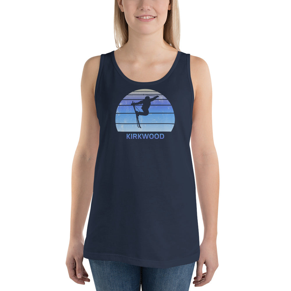 Retro Kirkwood California Skiing Fan Unisex Tank Top
