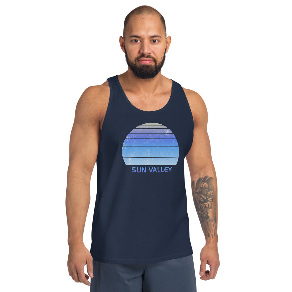 Retro Sun Valley Idaho Ski Skiing Fan Unisex Tank Top