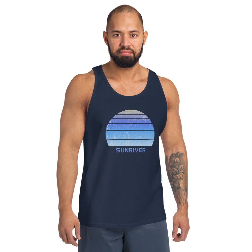 Retro Sunriver Oregon Ski Skiing Fan Unisex Tank Top