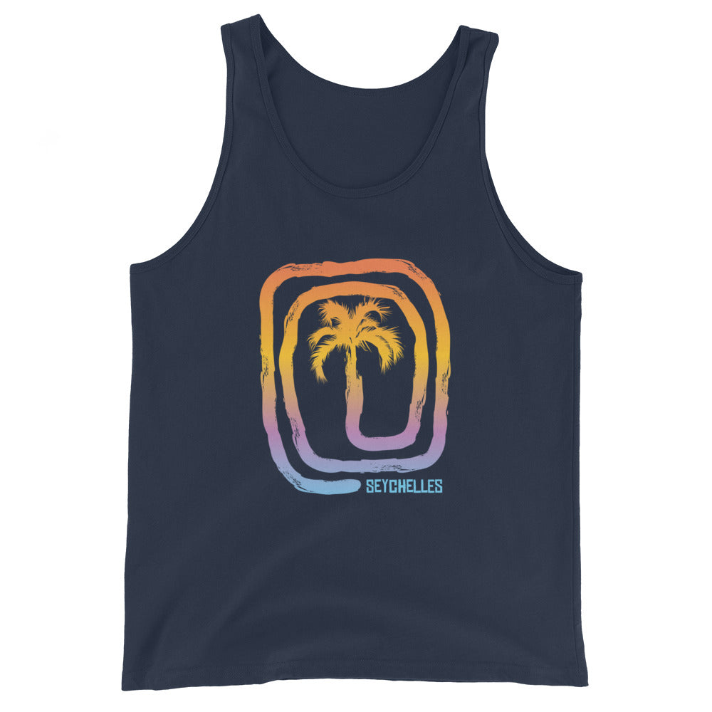 Cool Seychelles Palm Tree Souvenir Vacation Unisex Tank Top