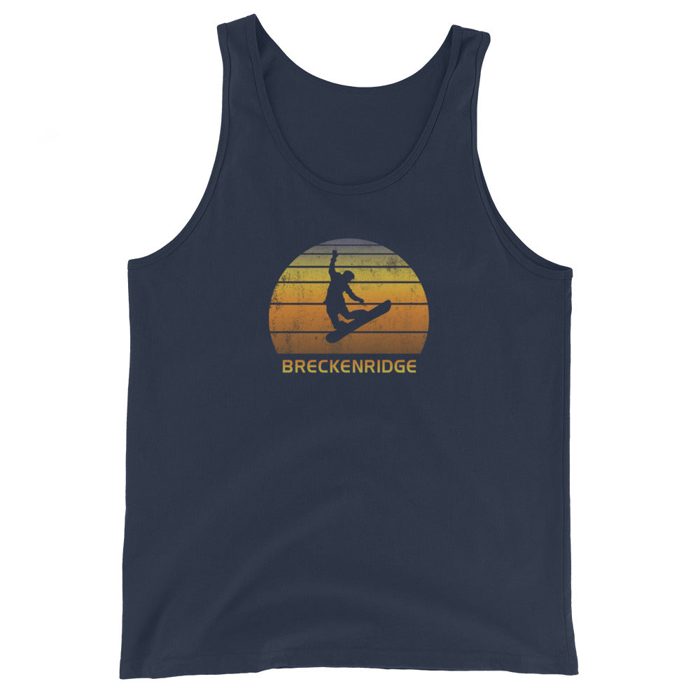 Retro Breckenridge Colorado Snowboarding Fan Unisex Tank Top