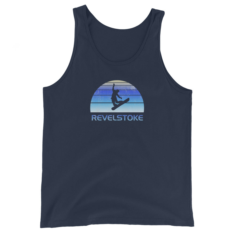 Vintage Revelstoke Canada Snowboard Fan Ski Cool Unisex Tank Top
