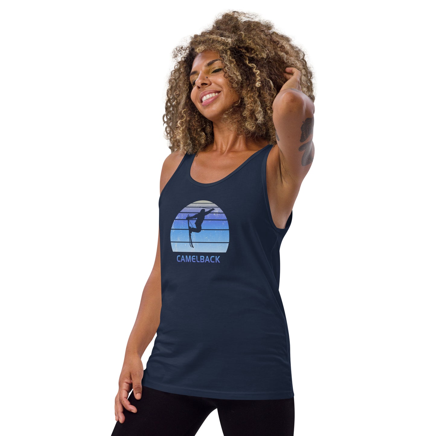 Funny Vintage Ski Camelback Arizona Unisex Tank Top