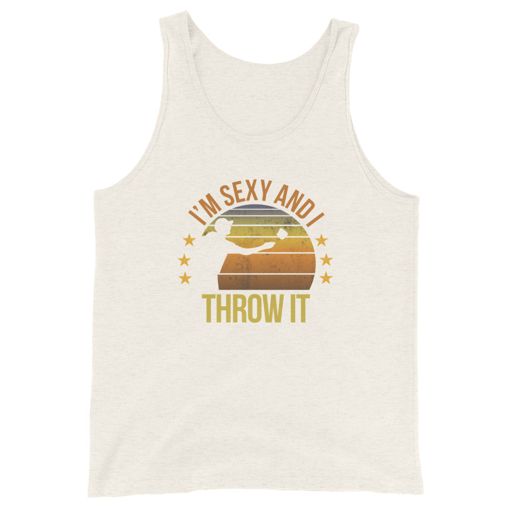 Funny Cornhole Fan Player Team Quote Joke Sarcastic Phrase Unisex Tank Top