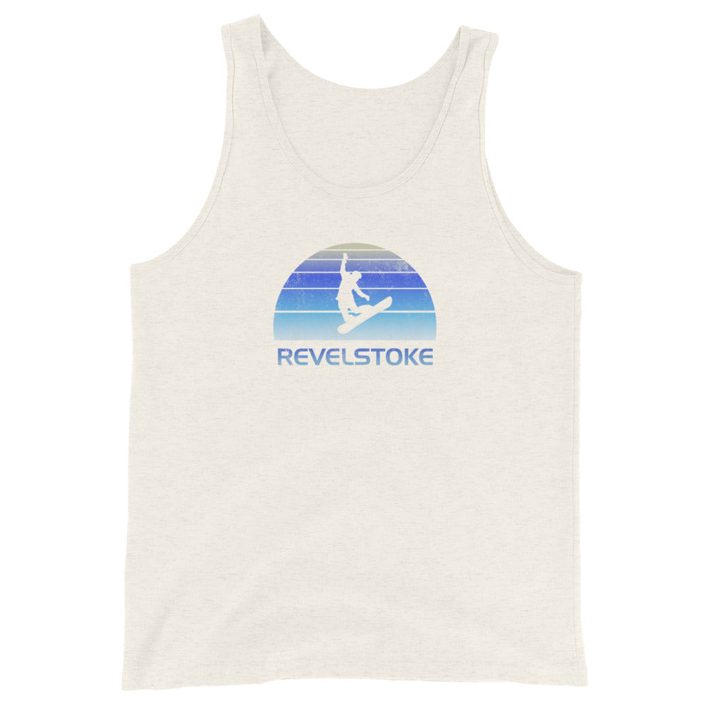 Vintage Revelstoke Canada Snowboard Fan Ski Cool Unisex Tank Top