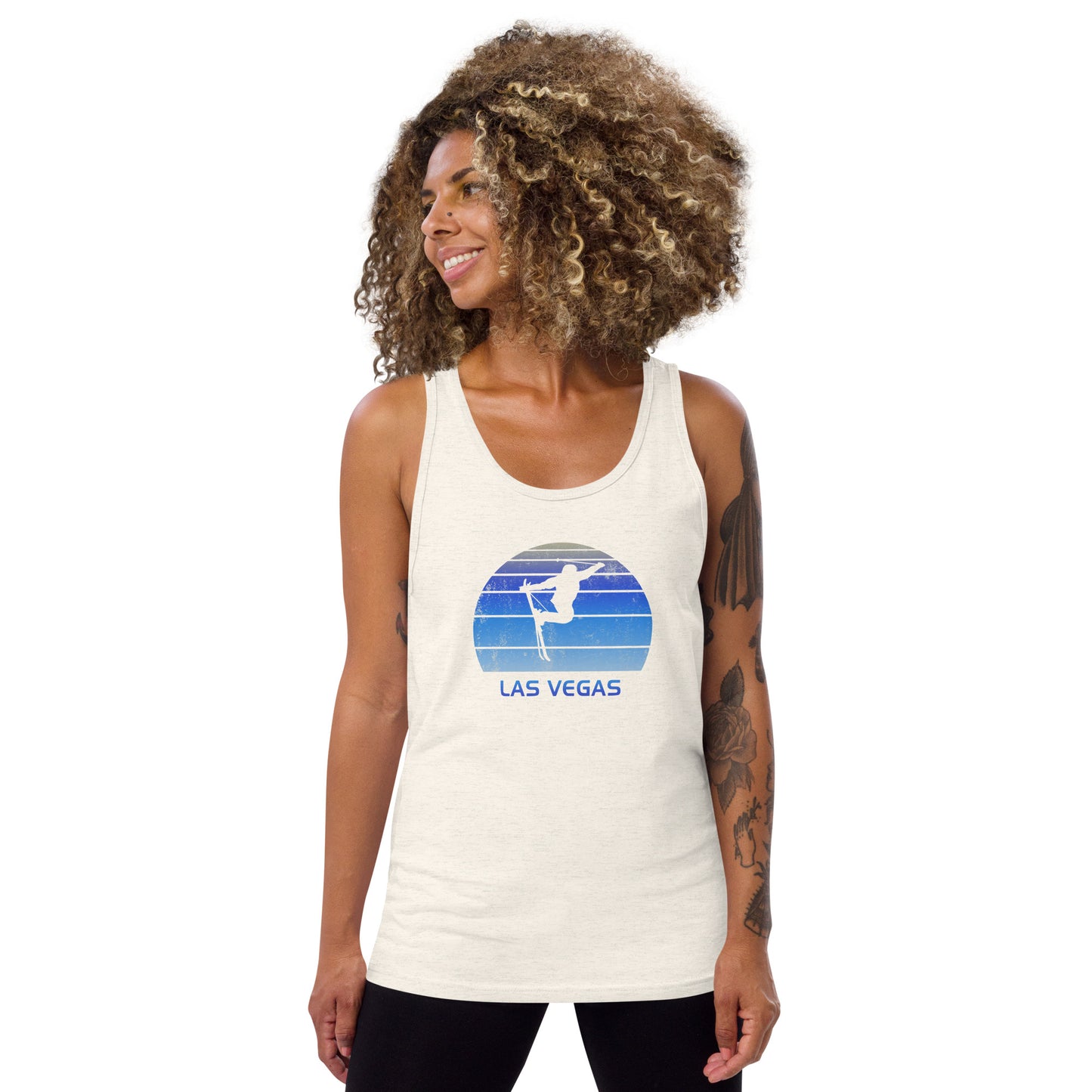 Funny Vintage Ski Las Vegas Nevada Unisex Tank Top