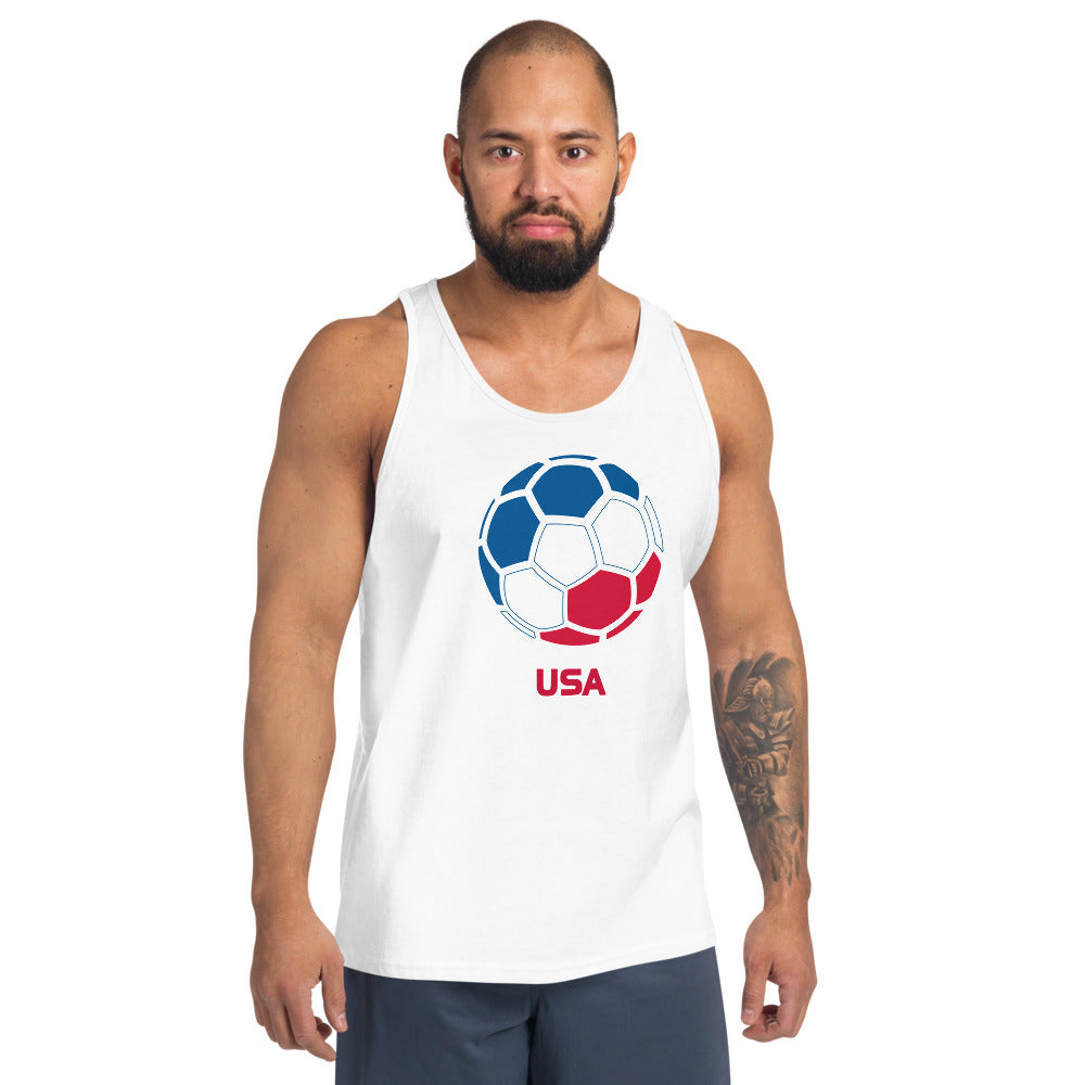 USA United States National Soccer Team Football Pride Country Flag Unisex Tank Top