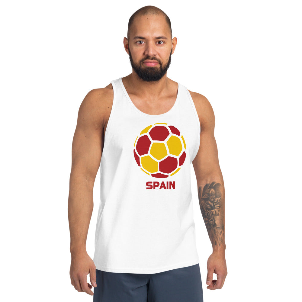 Spain National Soccer Team Football Pride Country Flag Unisex Tank Top