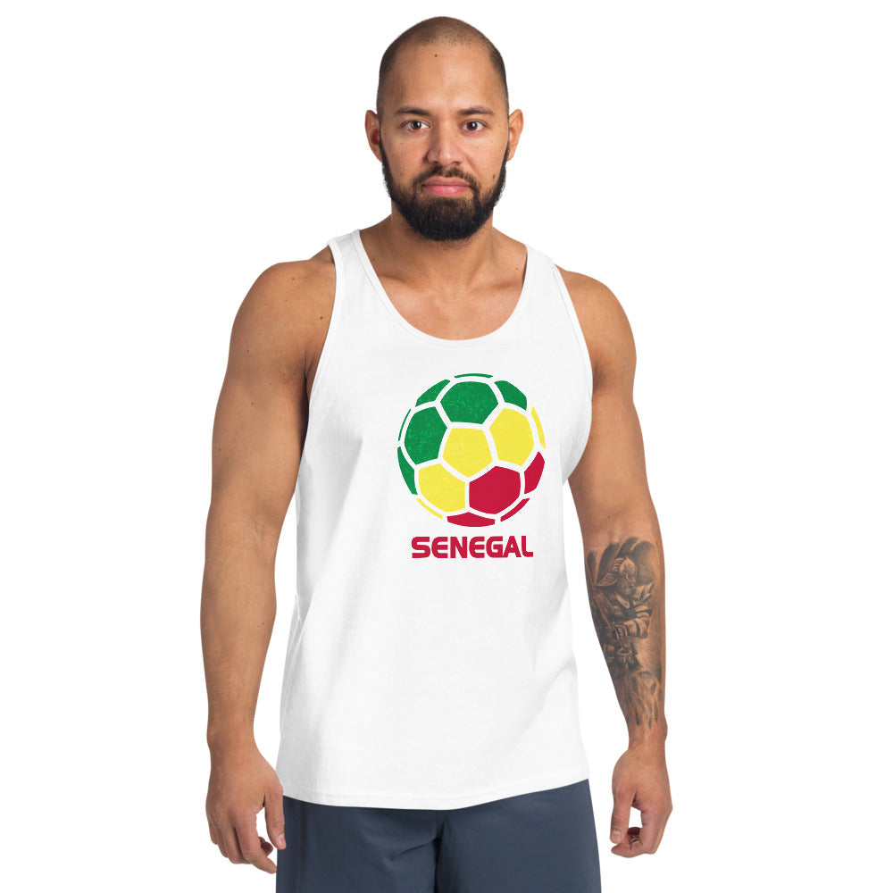 Senegal National Soccer Team Football Pride Country Flag Unisex Tank Top