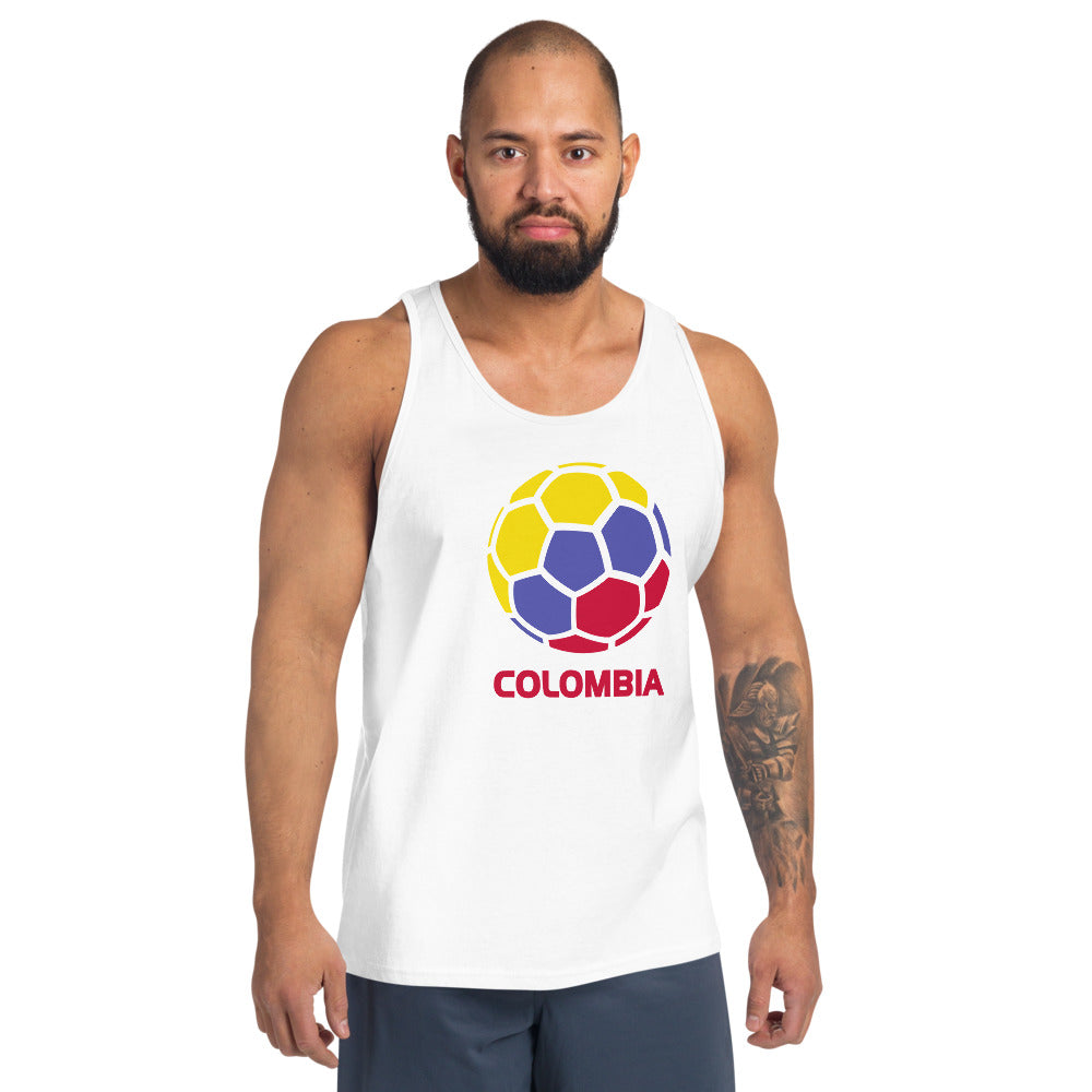 Colombia National Soccer Team Football Pride Country Flag Unisex Tank Top