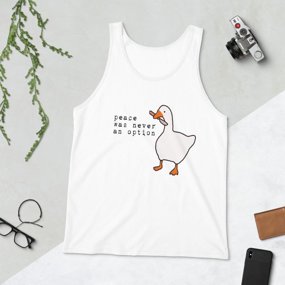 Untitled Goose Funny Slogan Gamer Video Game Fan Unisex Tank Top