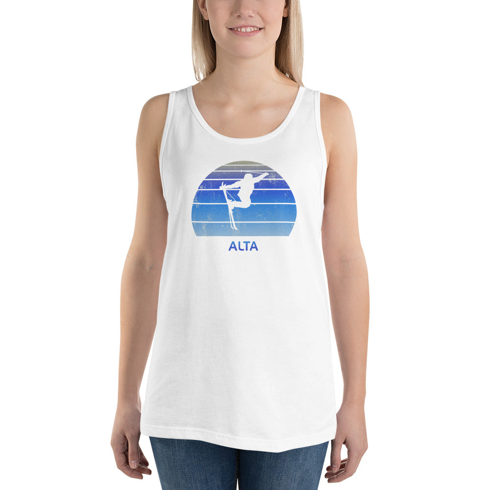 Retro Alta Utah Skiing Fan Unisex Tank Top