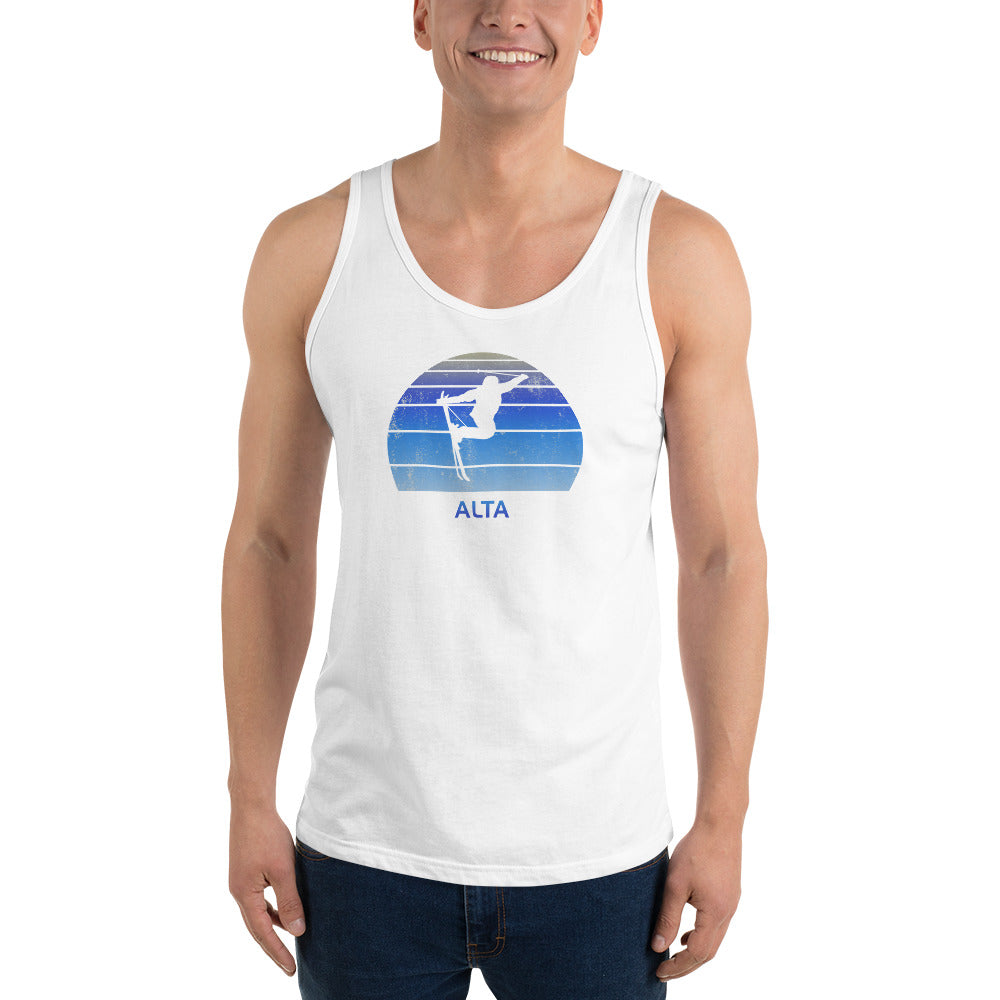 Retro Alta Utah Skiing Fan Unisex Tank Top