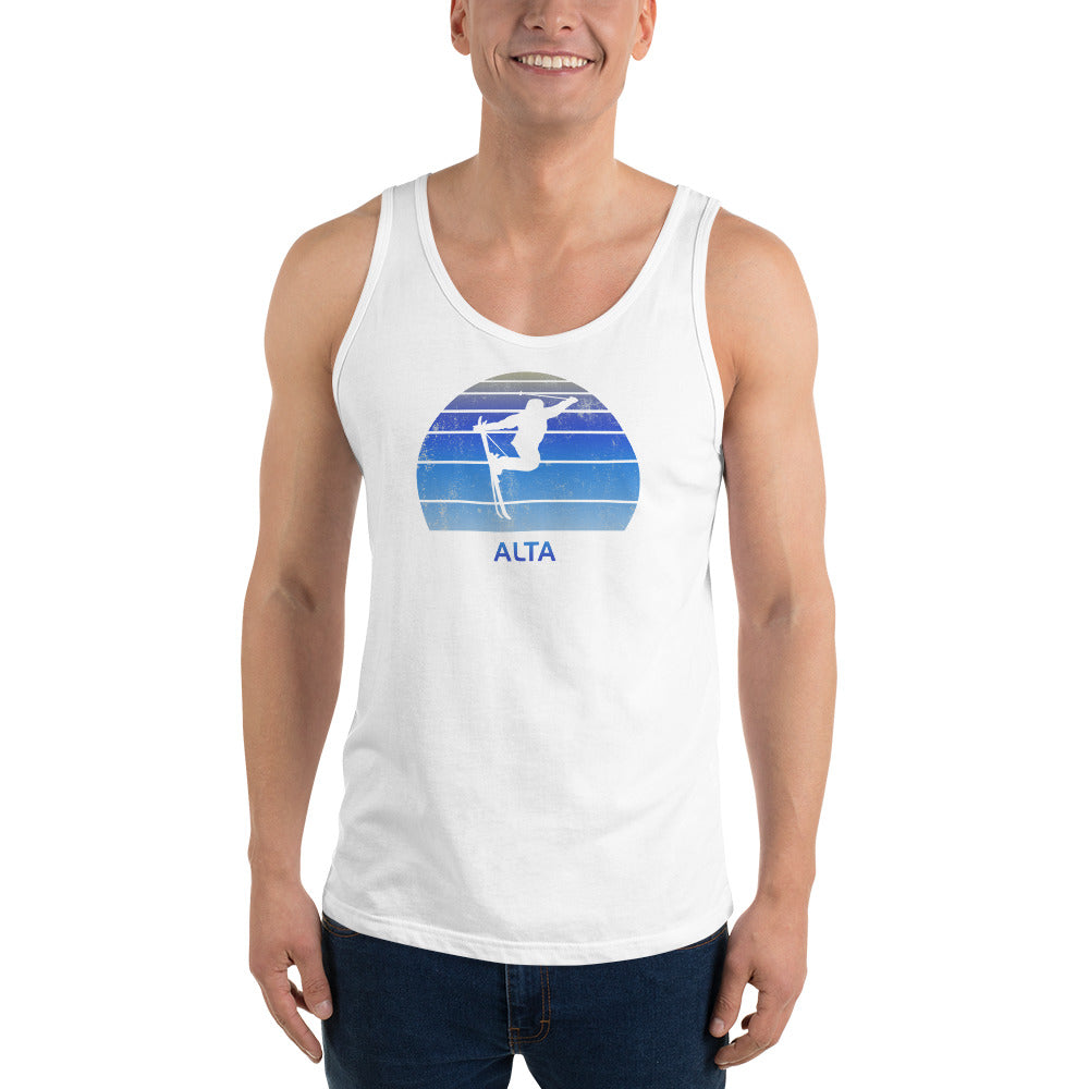 Retro Alta Utah Snowboarding Fan Unisex Tank Top