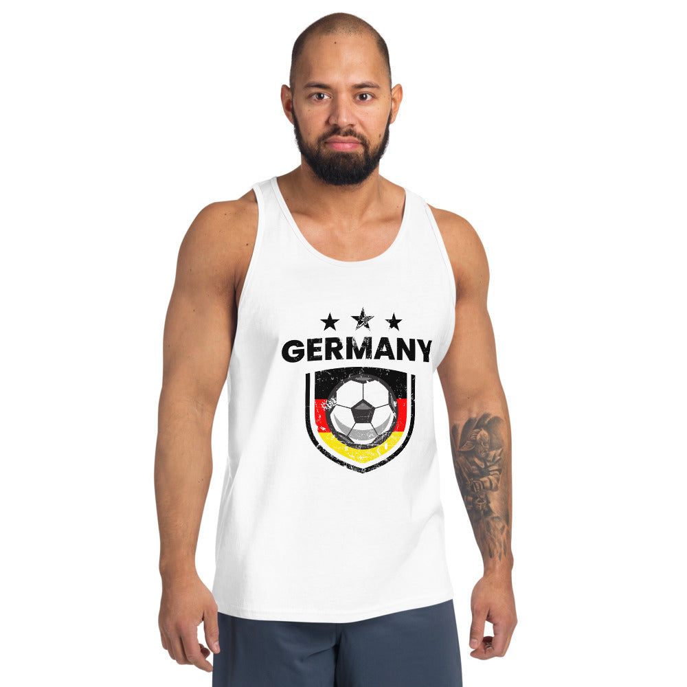 Retro Germany Soccer Team Football Fan Country Deutschland German Flag Unisex Tank Top