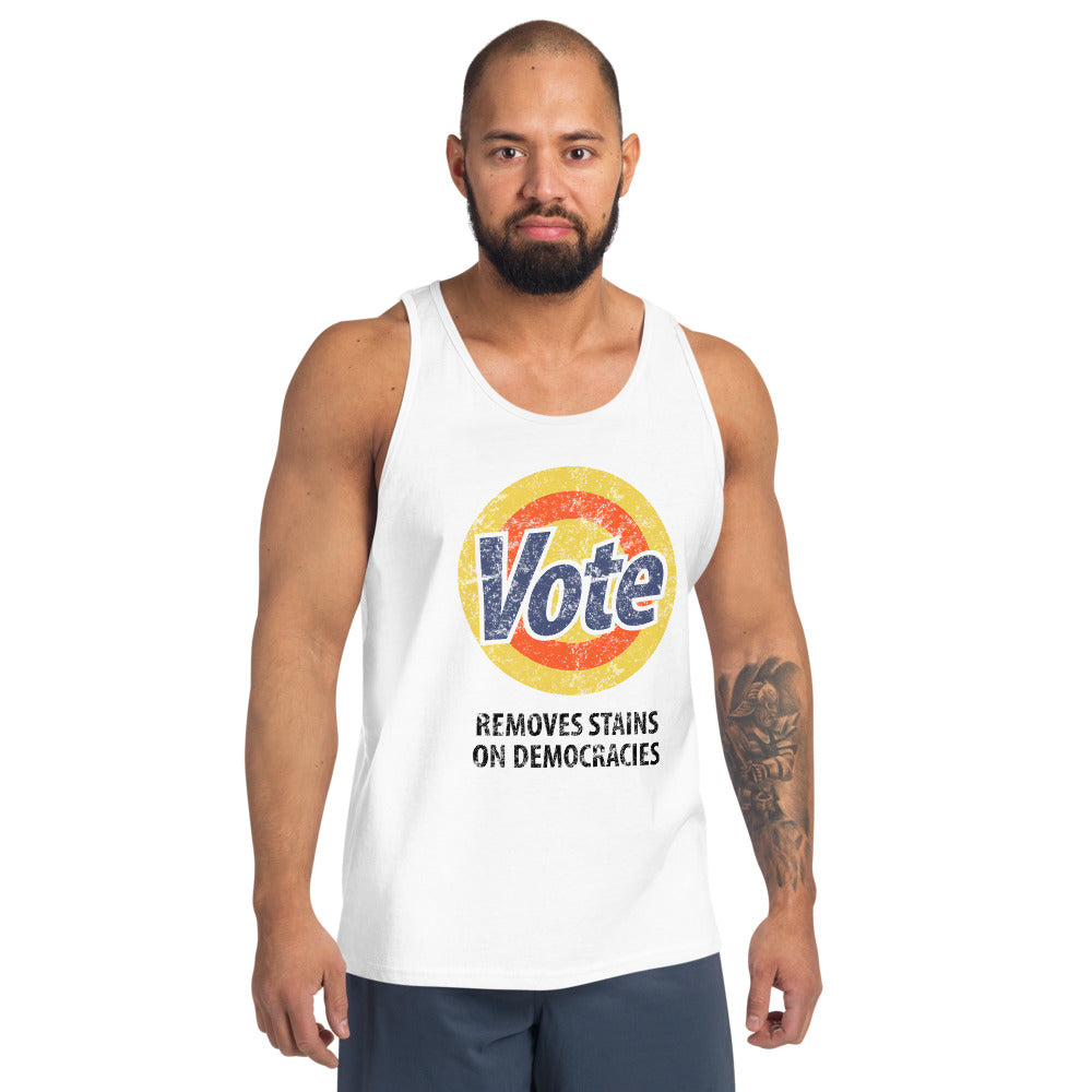 Vote Parody Political Democrats Funny Joke Anti Trump Unisex Tank Top