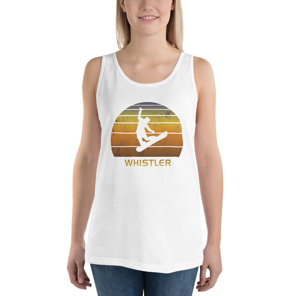 Retro Vail Colorado Snowboarding Fan Unisex Tank Top