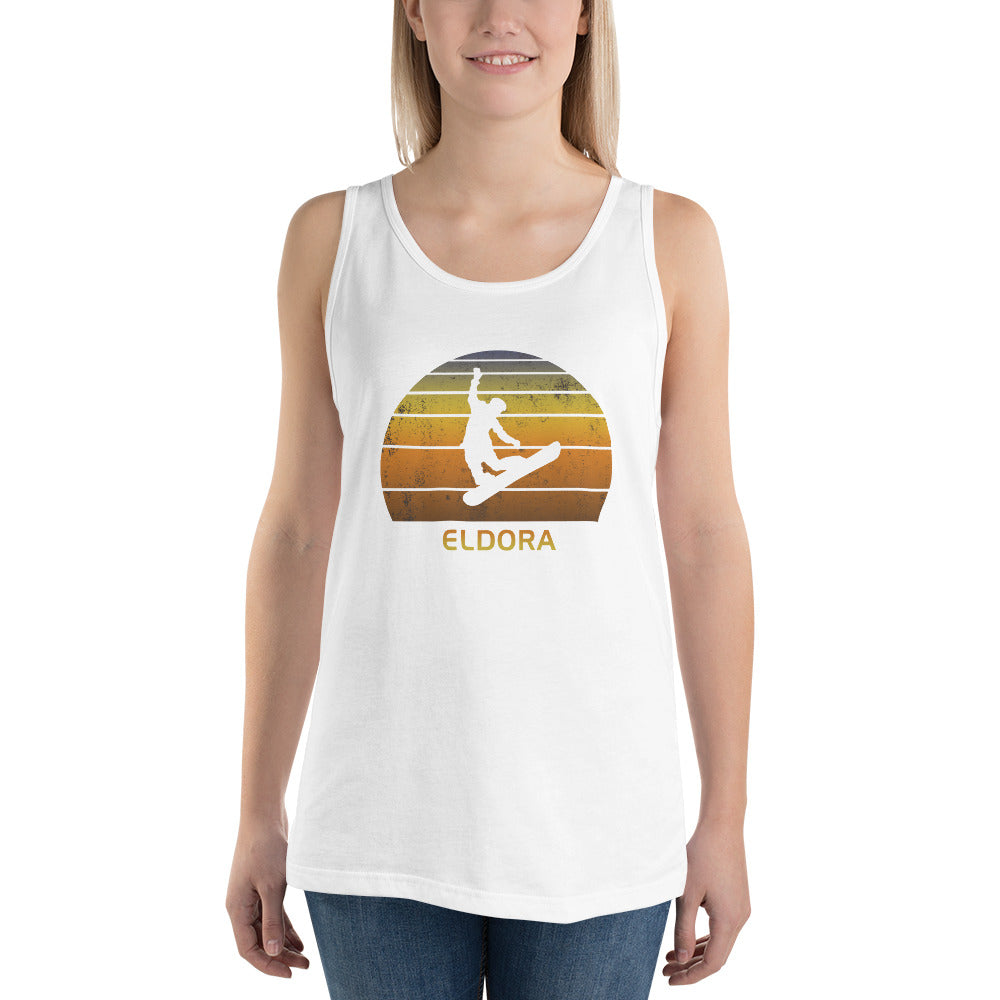 Retro Eldora Colorado Snowboarding Fan Unisex Tank Top