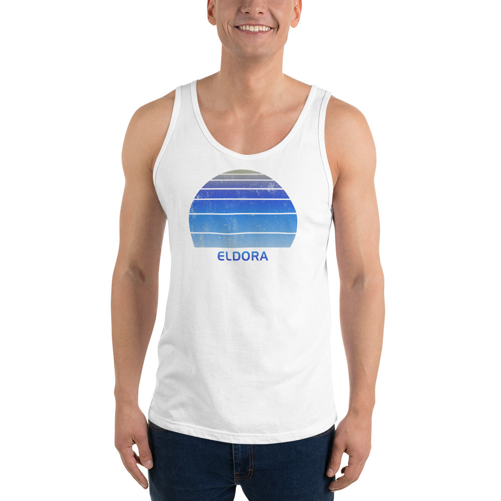 Retro Eldora Colorado Ski Skiing Fan Unisex Tank Top