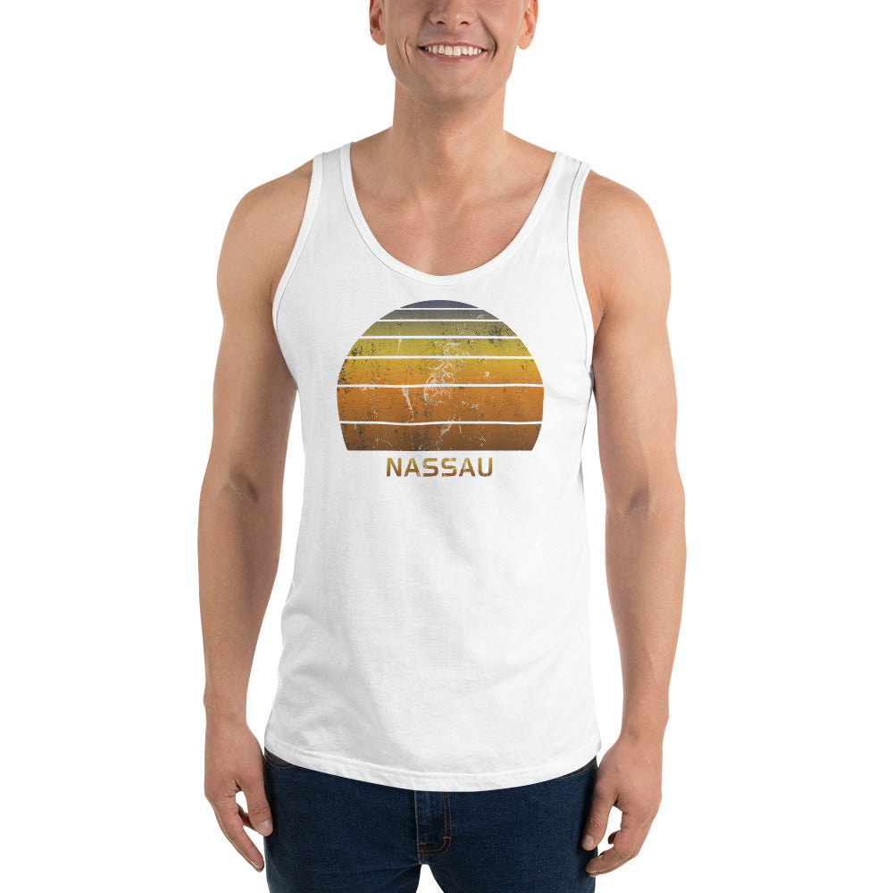 Retro Nassau Bahamas Beach Vacation Souvenir Unisex Tank Top