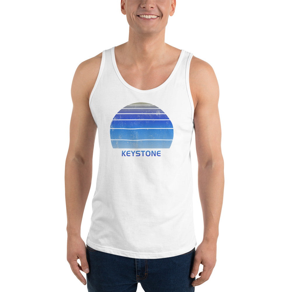 Retro Keystone Colorado Ski Skiing Fan Unisex Tank Top