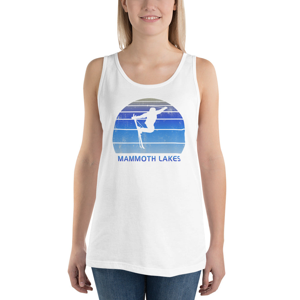 Retro Mammoth Lakes California Skiing Fan Unisex Tank Top