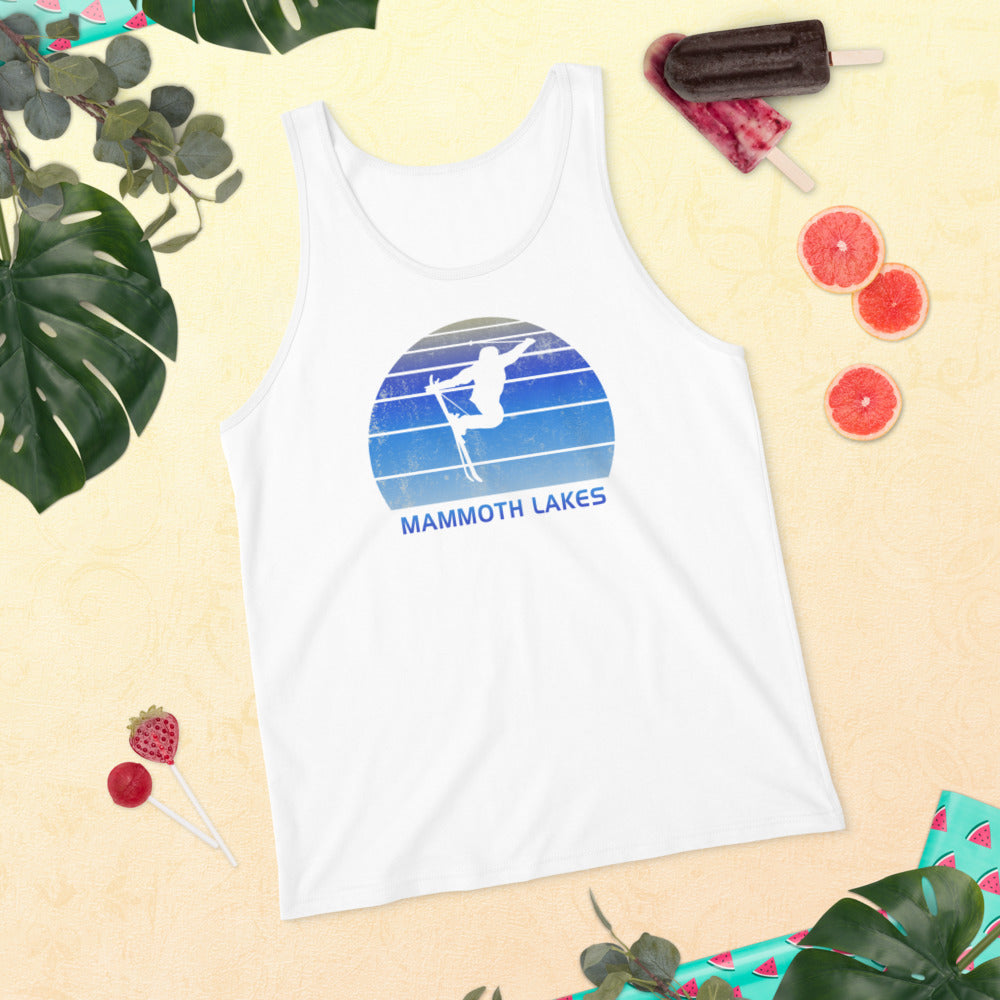 Retro Mammoth Lakes California Skiing Fan Unisex Tank Top
